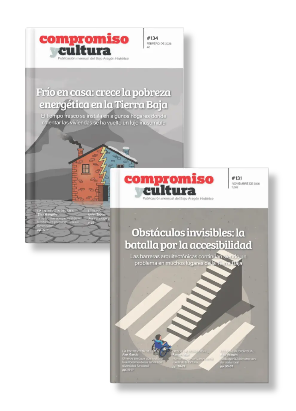 Revista digital en tablet